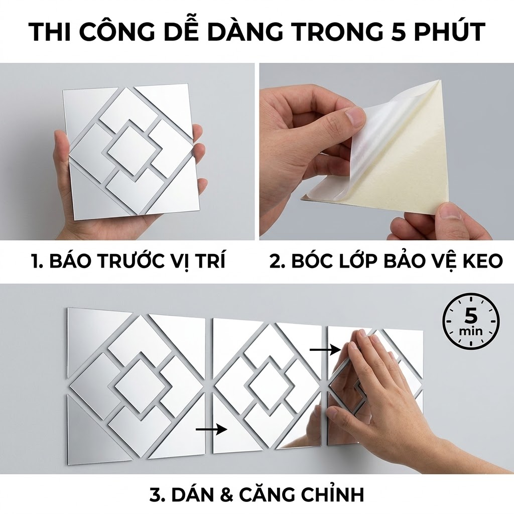 Miếng Dán Tường Acrylic LUMINA 
