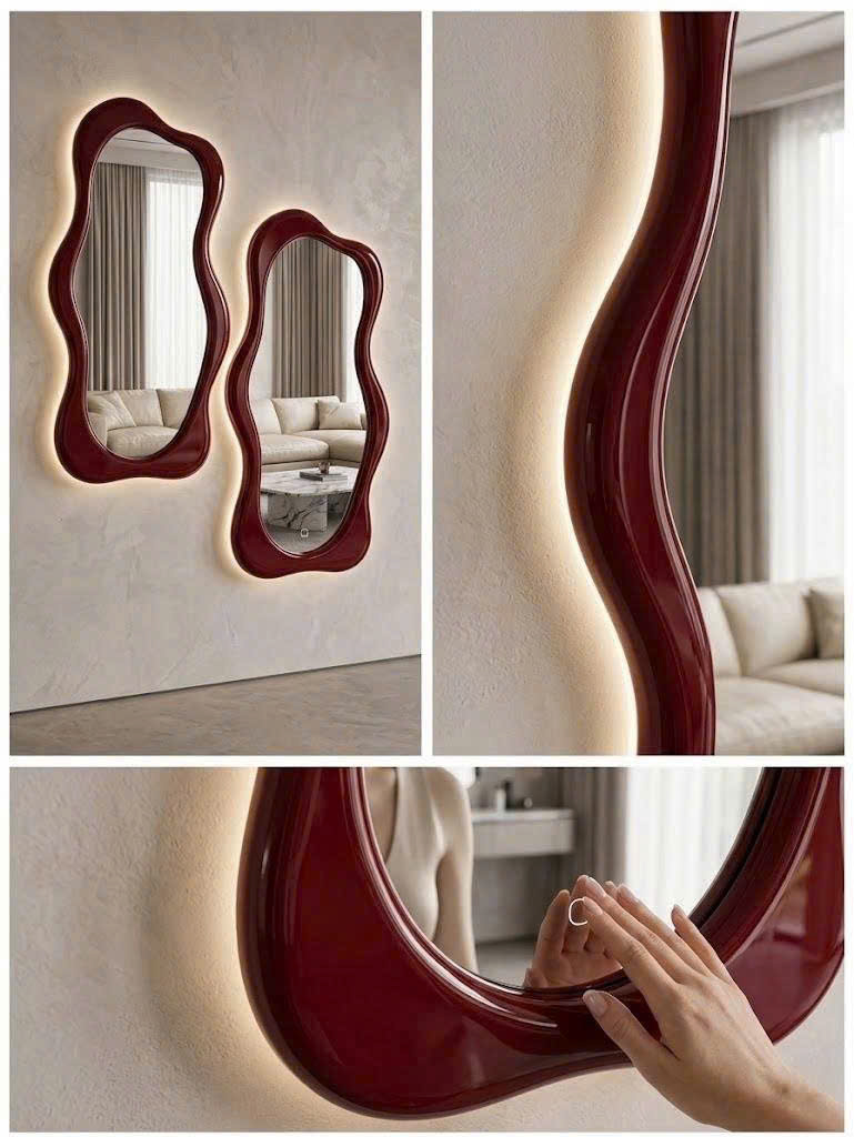 Gương Decor Nghệ Thuật LUMINA RubyFlow – Sang Trọng & Cá Tính