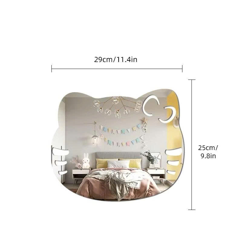 gương trang trí hoạt hình acrylic dễ thương treo tường