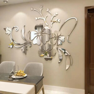 gương acrylic họa tiết hoa 3d lumina decor